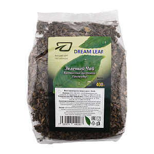 DREAM LEAF Китайский Зеленый Чай, крупнолистовой, Ганпаудер 200 г