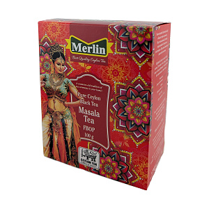 Чай Merlin Цейлонский черный чай FBOP, среднелистовой рассыпной 100г