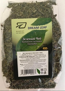 DREAM LEAF Китайский Зеленый Чай, крупнолистовой, Ганпаудер 400 г