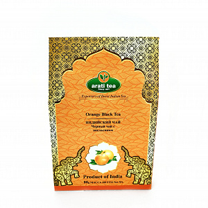 Arati Tea Индийский Чай черный с апельсином картон 80 гр