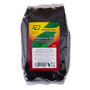 DREAM LEAF Индийский Чай черный, крупнолистовой,  PEKOE 400 г