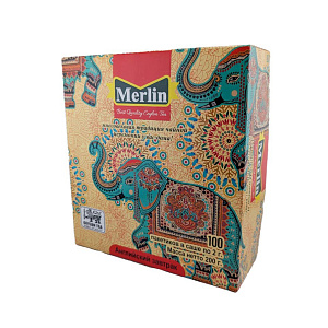 Чай Merlin Цейлонский черный чай, English Breakfast 100 пакетиков 