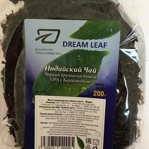 DREAM LEAF Индийский Чай черный, крупнолистовой, OPA с Бергамотом 200 г