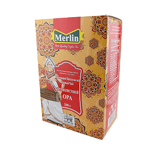 Чай Merlin Цейлонский черный чай OPA, крупнолистовой рассыпной 250г